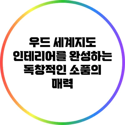 우드 세계지도: 인테리어를 완성하는 독창적인 소품의 매력