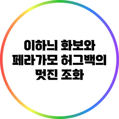이하늬 화보와 페라가모 허그백의 멋진 조화