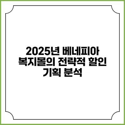2025년 베네피아 복지몰의 전략적 할인 기획 분석