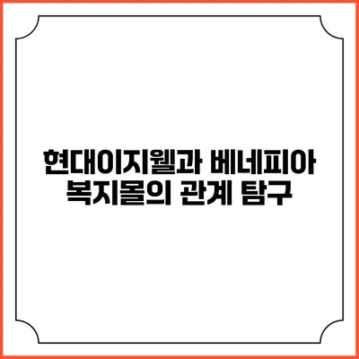 현대이지웰과 베네피아 복지몰의 관계 탐구